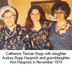 Catherine Tiernan Bopp with daughter Audrey and granddaughter Ann